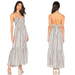 Audrey Halter Dress in Blue